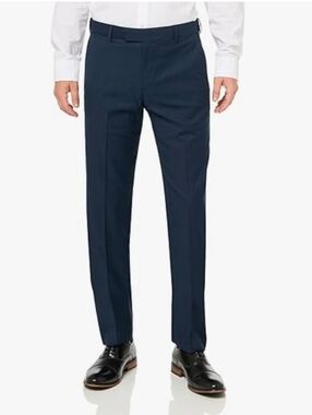 SAVANE pants solid black wrinkle & stain free lots of pockets beige inside
